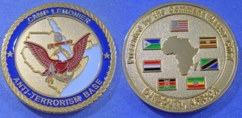 Camp Lemonier Anti Terrorism Base Djibouti Africa Coin  