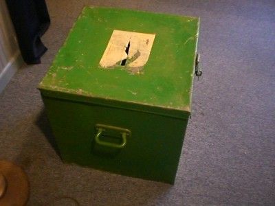 VINTAGE BUCKINGHAM TOWNSHIP PA METAL BALLOT VOTING BOX  