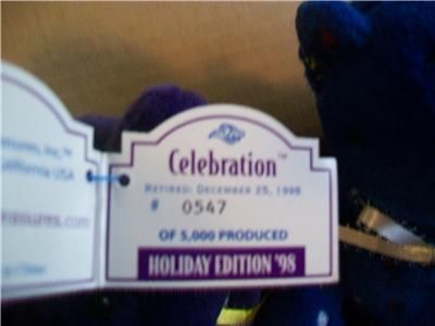 This auction is for a new and rare three bear Holiday 98 Test Issue 