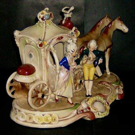 ANTIQUE ROCOCO FIGURINE GRÄFENTHAL, GERMANY. CINDERELLA  