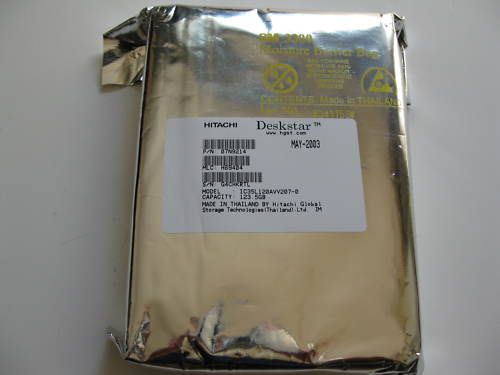 NEW 123.5GB Hitachi IDE HDD IC35L120AVV207 ​0 07N9214  