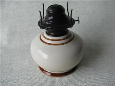 Amishware By Kaadan Pottery Oil Kerosene Lamp Base  