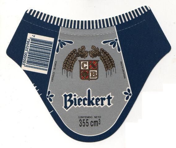 BIECKERT BEER CERVEZA LABEL 355 cm3 FROM ARGENTINA  