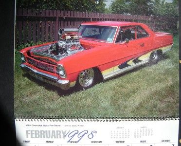 Vintage 1998 Street Thunder Car Calendar ~ Dennis Auto Parts Milford 