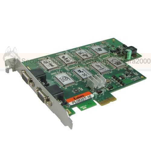 16 CH Video 8CH Audio Linux OS PCI E DVR Card for CCTV Security