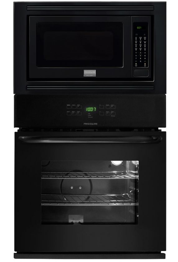 Frigidaire 30 30 Inch Black Self Cleaning Wall Oven Microwave Combo 