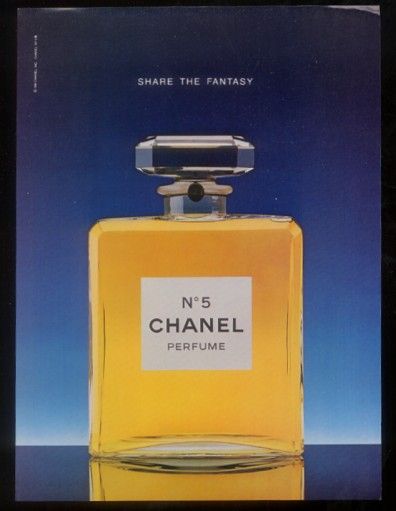 1981 Share the Fantasy Chanel No.5 perfume bottle ad  