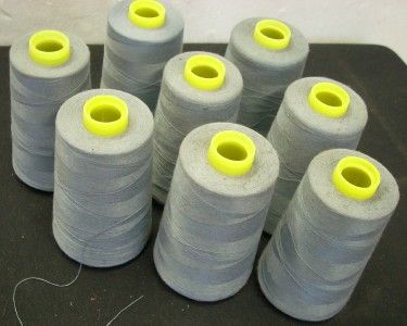 Serger Cones GREY Polyester Thread 48K yds TEX 24  