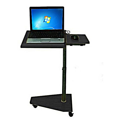 New Rolling Over Bed Adjustable Laptop Computer Desk Table TV Food 