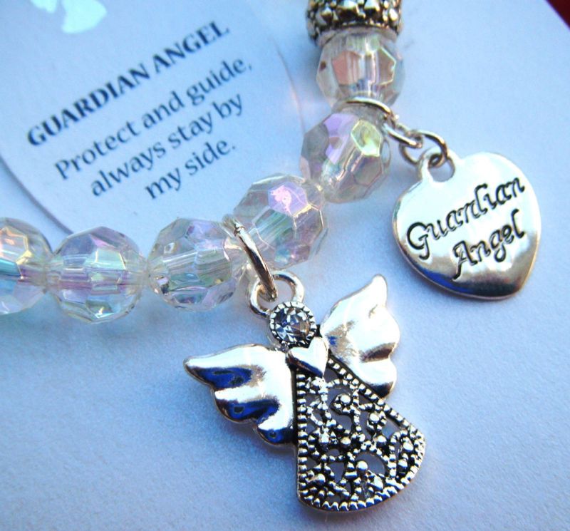 ANGEL STRETCH CHARM BRACELET GUARDIAN ANGEL NURSES RN  