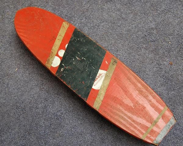 Vintage wooden Nash Tender Foot skateboard  