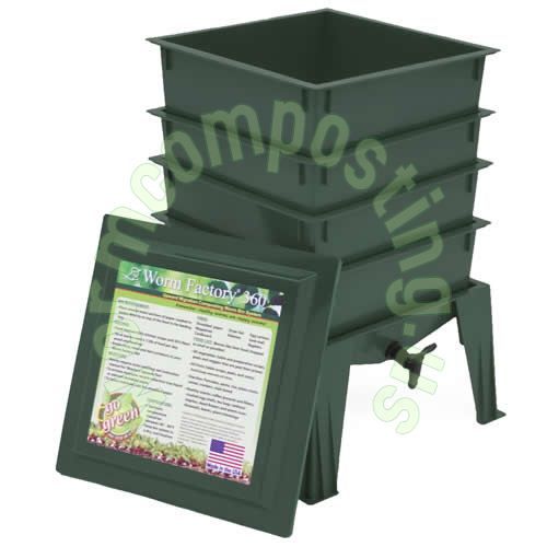 NEW WORM FACTORY 360 COMPOSTING SYSTEM 2012 DESIGN   4,6 OR 8 TRAY 