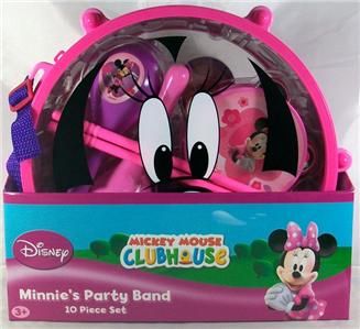 Minnies Party Band 10 Musical Instruments Set Disney Mickey Mouse 