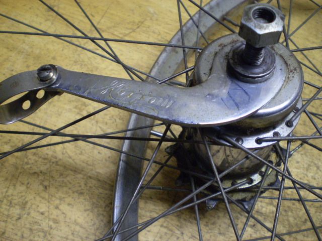 Vintage Prewar Drop Center Bicycle Wheel Set Morrow Roadmaster Elgin 