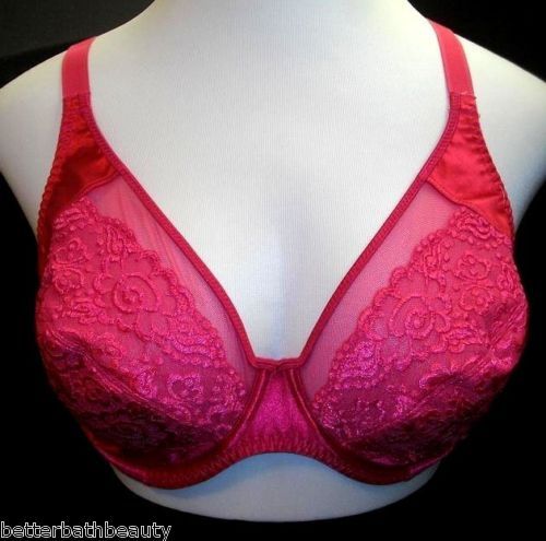 Vasserette 75 815 Satin & Sheer Lace UW Bra 42D Fuschia  