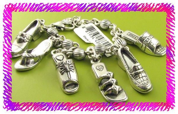 BRIGHTON SHOE SANDAL FITFLOP Charm Bracelet NWtag  