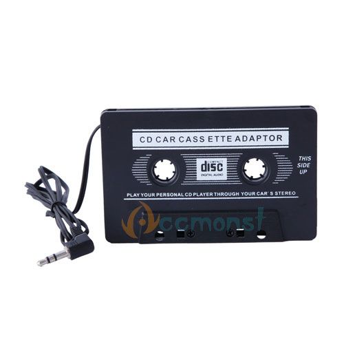 New Car Cassette Tape Adapter Transmitters for  IPOD Nano CD IPHONE 