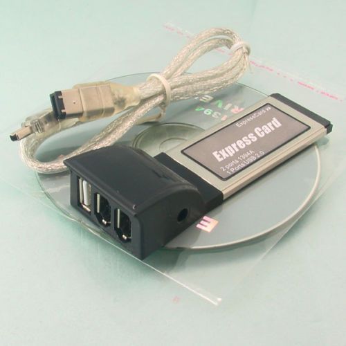 ExpressCard/34 express card USB 2.0 IEEE Firewire 1394  