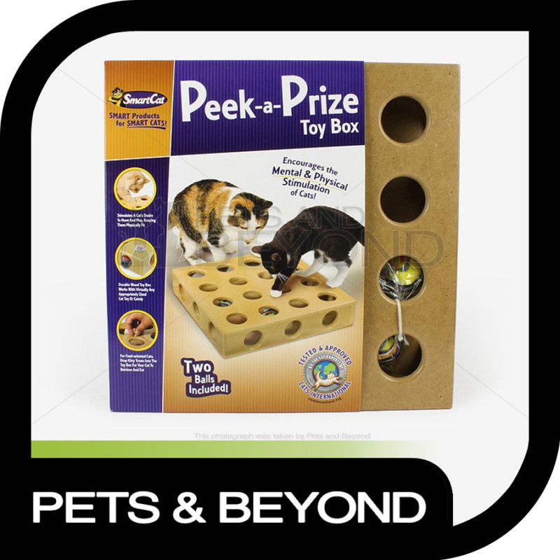 SMARTCAT PEEK A PRIZE INTERACTIVE CAT TOY BOX  