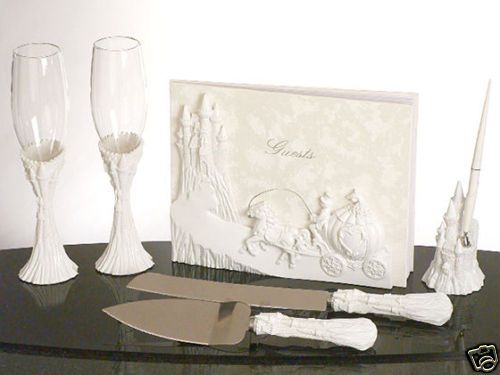 Cinderella Castle Wedding Accessory Set Guest Book  