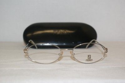 Brand New Fendi Palladium Eyeglasses Mod. 524 51 18 135 & Case  