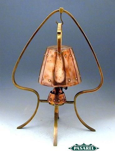 WMF Arts & Crafts Tea Kettle & Burner, Germany, Ca 1905  