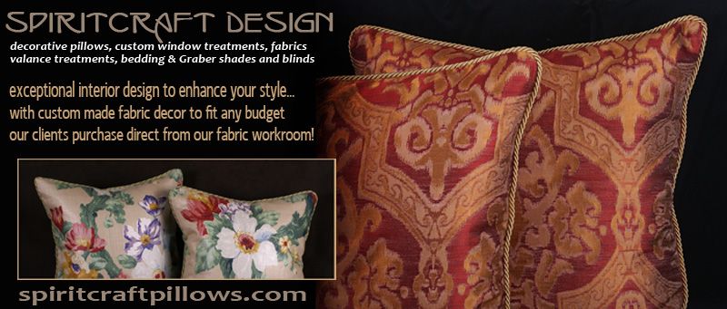 Decorative Throw Pillows in Scalamandre Venezia Fabric, Velvet and 