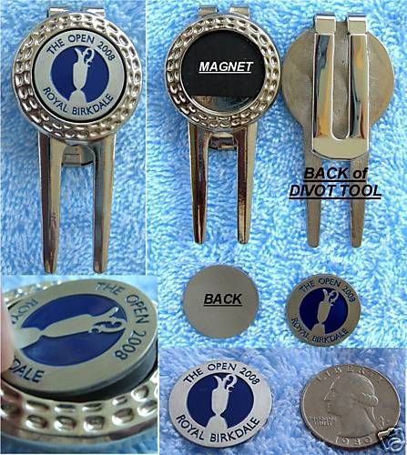 2008 Britsh Open BALL MARKER & MAGNETIC DIVOT TOOL  