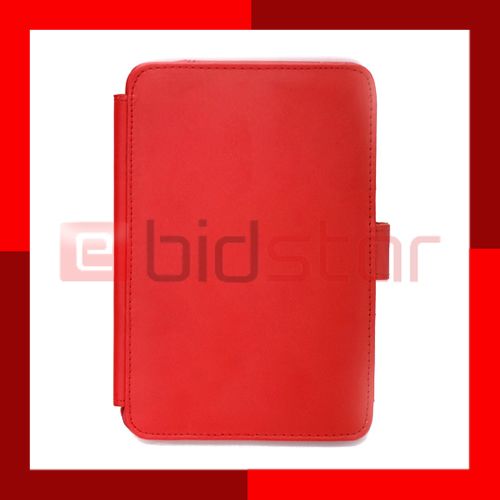 Leather Case Cover For  Kindle 3 eBook Reader RED 797734234794 