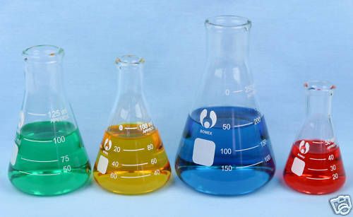 ERLENMEYER FLASK SET   50, 100, 125, 250, mL / FLASKS  