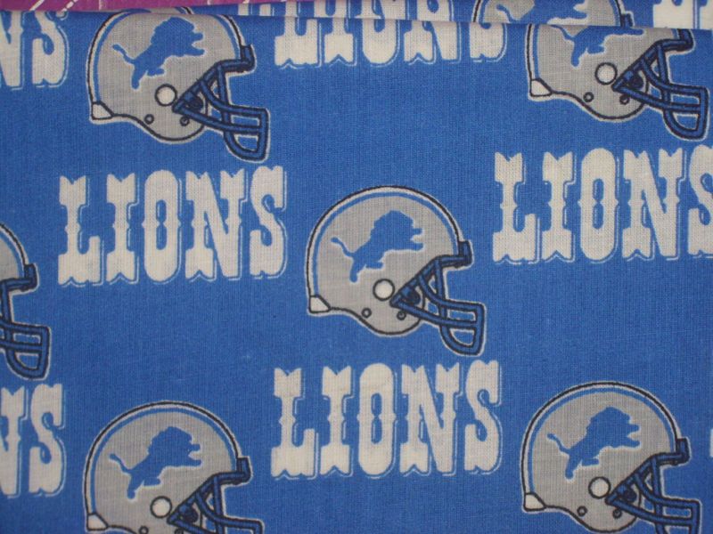 NFL NFC DETROIT LIONS QUILT FABRIC CHARM BUNDLE BTY FQ  