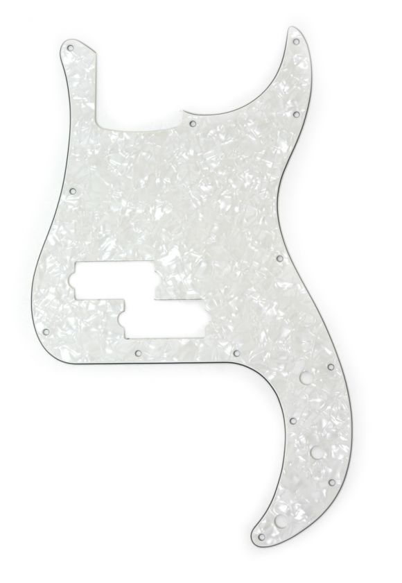 Fender P Bass Pickguard, White Pearl   BRAND NEW  