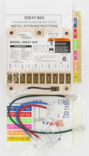 White Rodgers 50E47 843 Universal HSI Ignition Module with Variable 