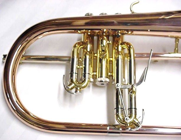 New Bronze JAZZ Flugelhorn w/case & Bach valve oil + Selmer trumpet 