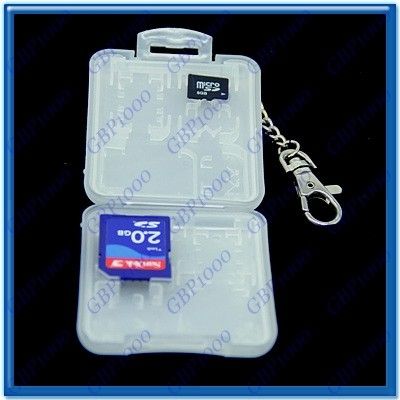 18 in 1 Plastic Memory Card Storage Case Holder SD MMC  