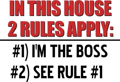 House Rules Funny Cooking Apron  