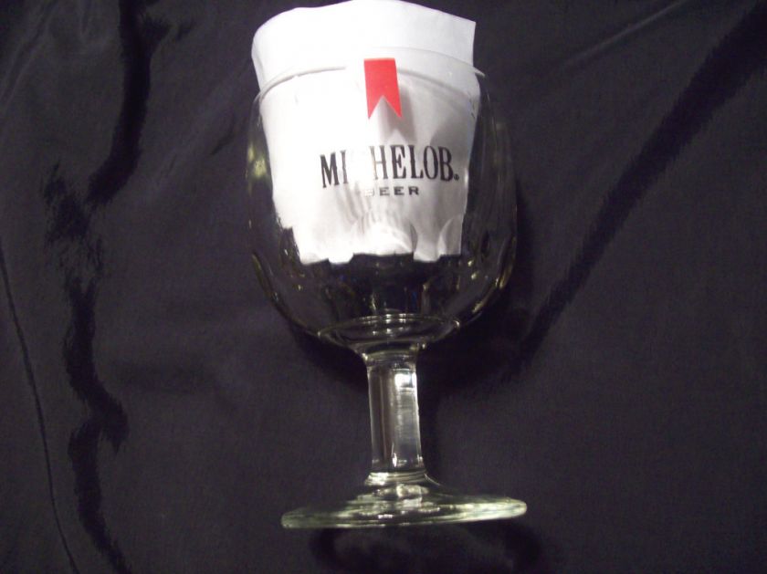 Vintage glass Michelob beer goblet  