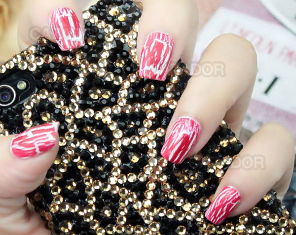 Color Shatter Pattern Crackle Crack Nail Art Polish Varnish  