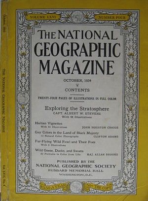 1934 National Geographic HAITI BALLOON TRIP DUCKS GEESE  