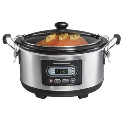 Hamilton Beach 33965 6 Qt. Programmable Slow Cooker New  