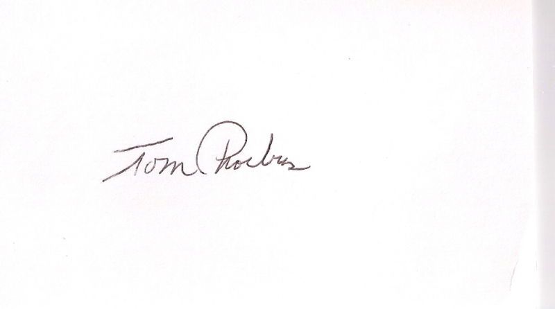 TOM PHOEBUS ORIOLES PADRES CUBS INDEX CARD  