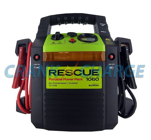 Quick Cable Rescue Jump Box 1060 12v Power200 Amp USB Compressor 300W 