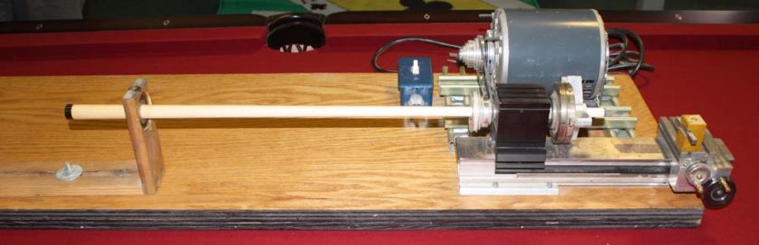 LATHE TO REPAIR BILLIARD POOL CUE TIP AND FERRULE  