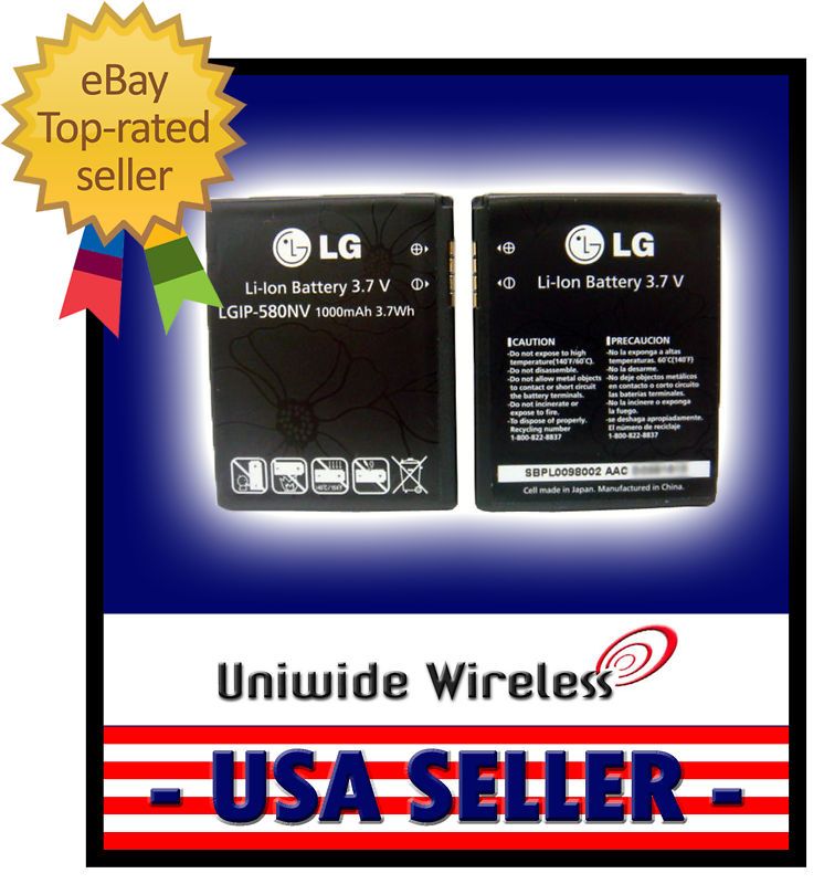 OEM LGIP 580NV Battery For LG VX8575 Chocolate Touch  