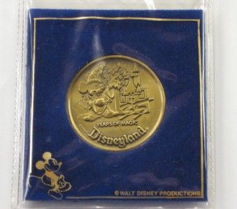 DISNEYLAND *35 Years of Magic* 1955 1990 Disney Coin ~ Sorcerer MICKEY 