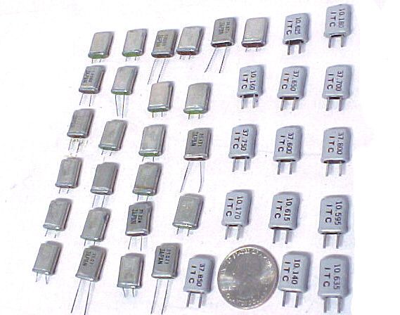 RF METER HAM RADIO CB SSB AM 10 4 CRYSTAL OSCILLATOR S LOT CYCLES MHZ 