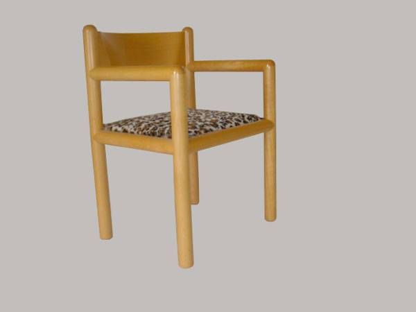 Vintage Sunar Vignelli Acorn Side Arm Chairs  