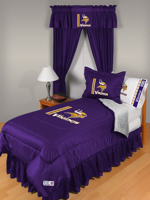 MINNESOTA VIKINGS COMFORTER SHAM & MORE BEDDING BED SET  