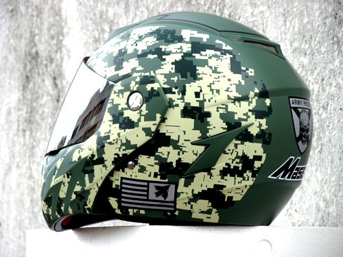 MASEI US ARMY 881 DOT MOTORCYCLE HELMET M L XL  