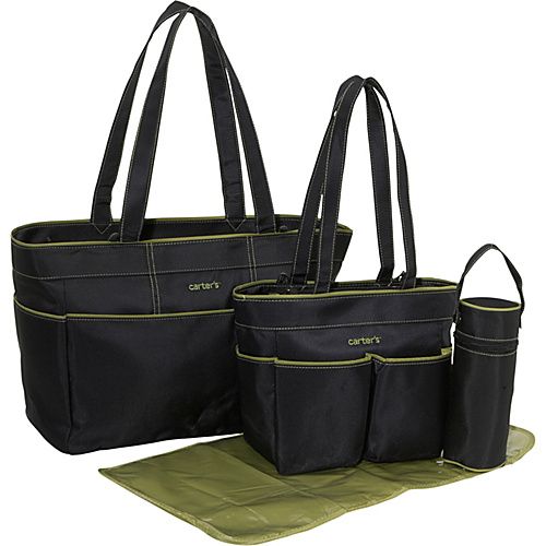 Carters Carters 5 pc DB Set   Black w/Sage Trim  